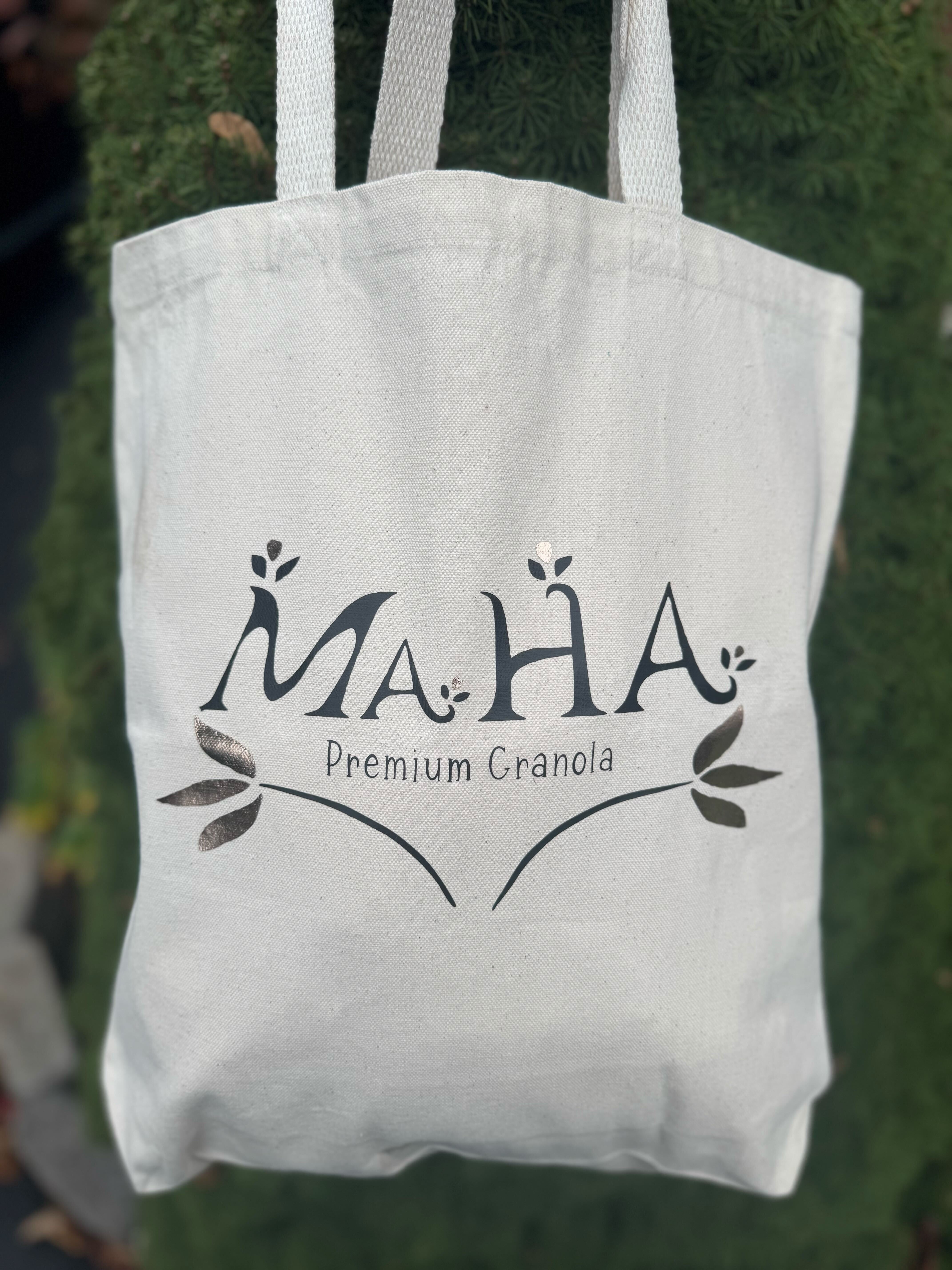 MAHA Granola Canvas Tote Bags